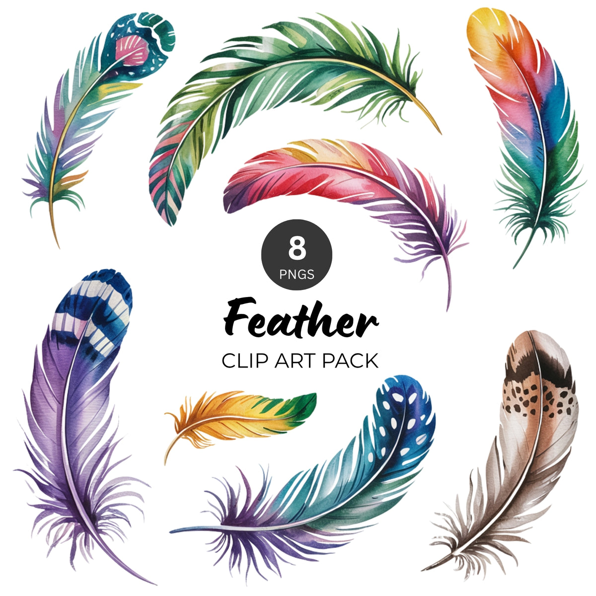 Feather Clipart Pack