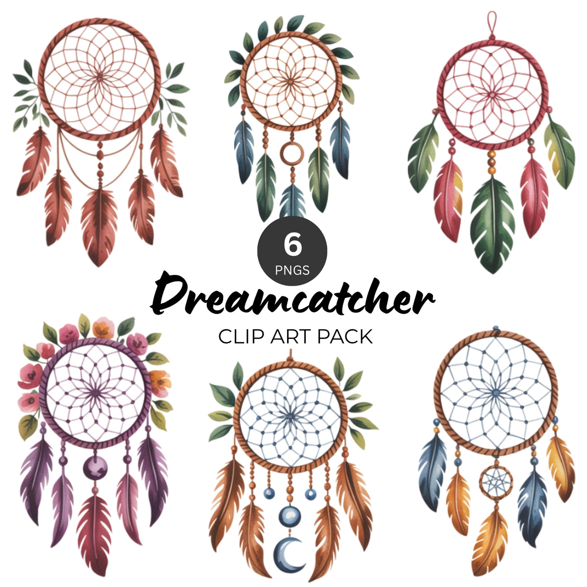 Dreamcatcher Clipart Pack