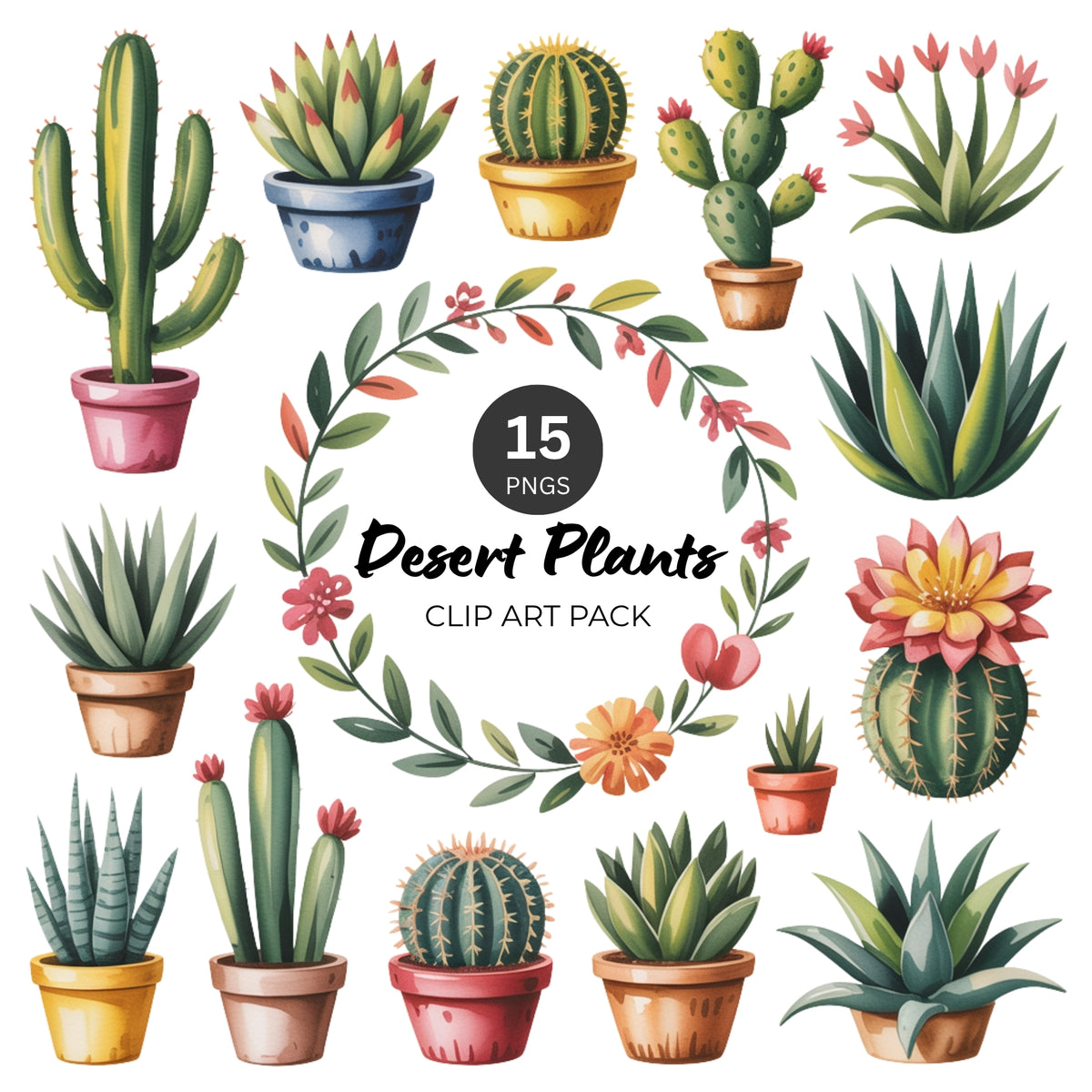 Desert Plant Clipart Pack