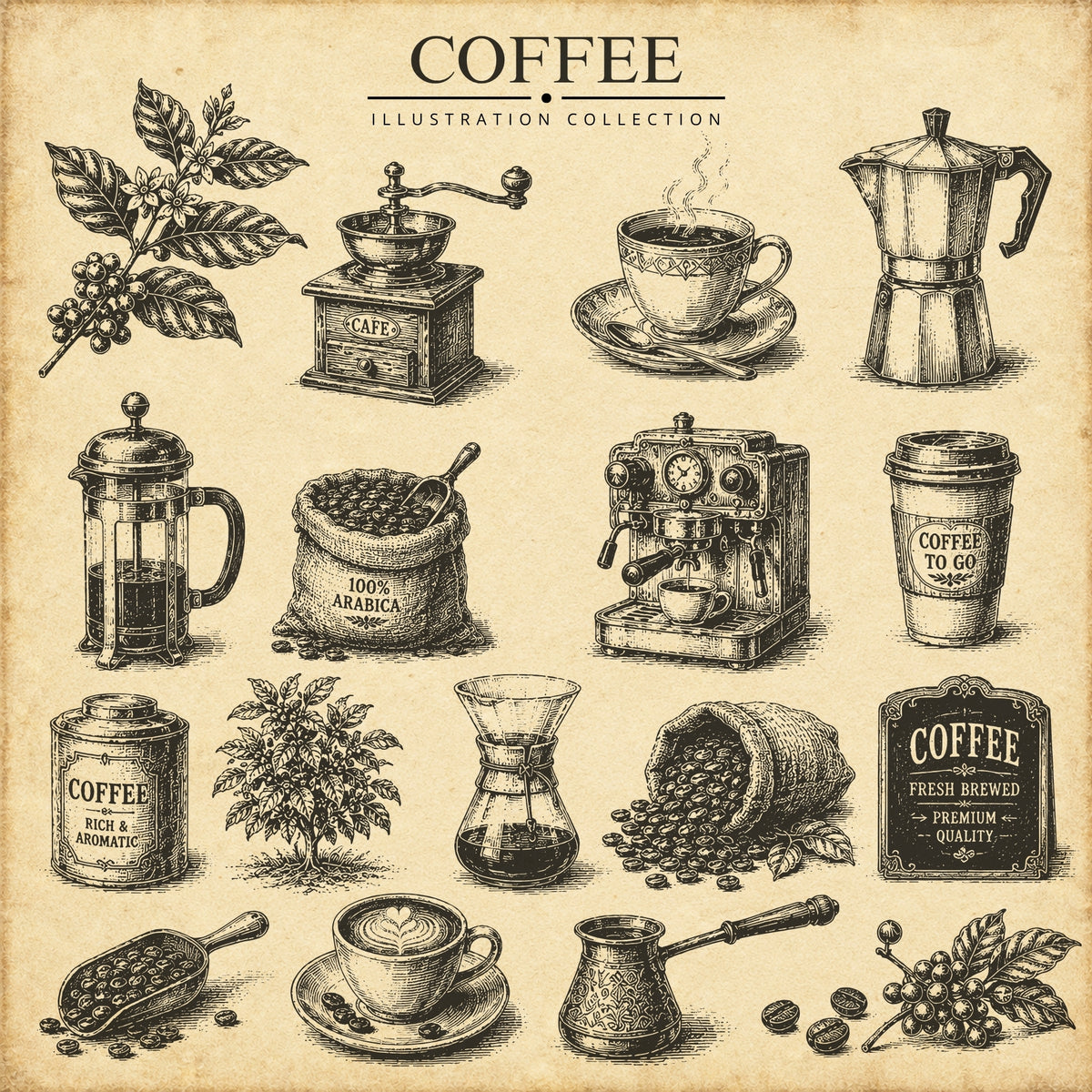 Coffee Illustration Collection