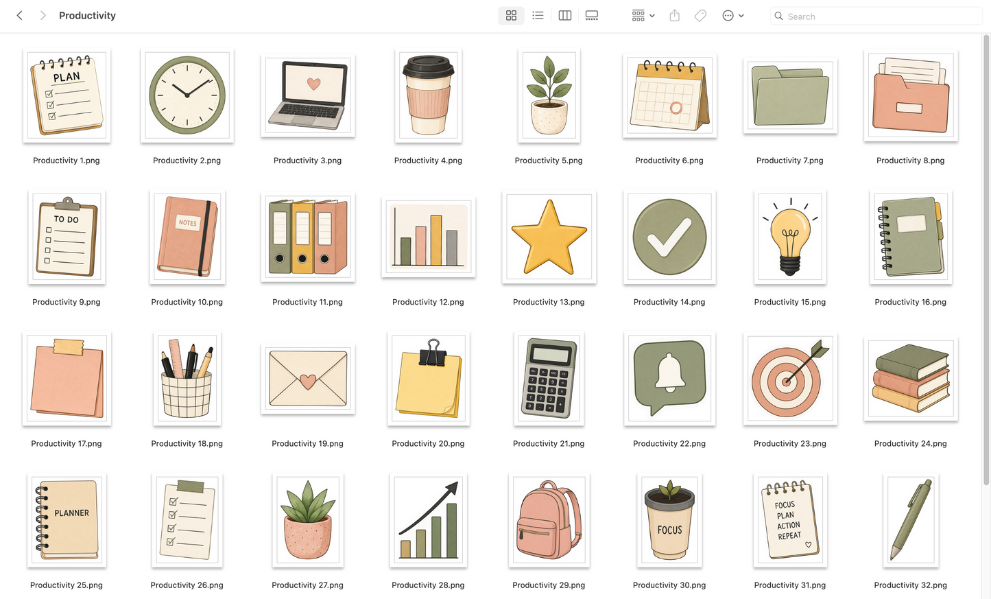 Productivity Stickers