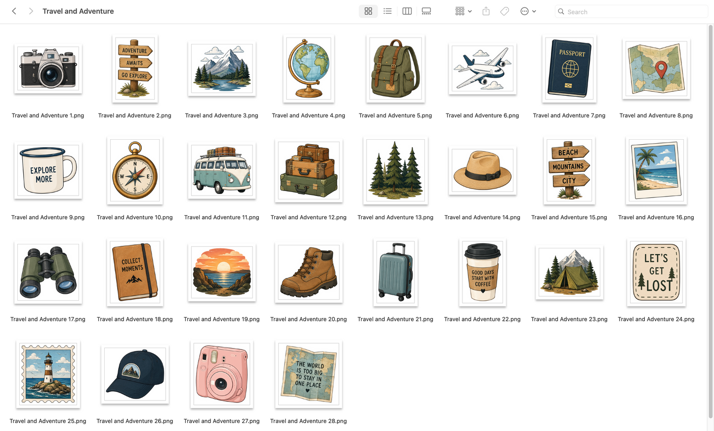 Travel and Adventure Stickers