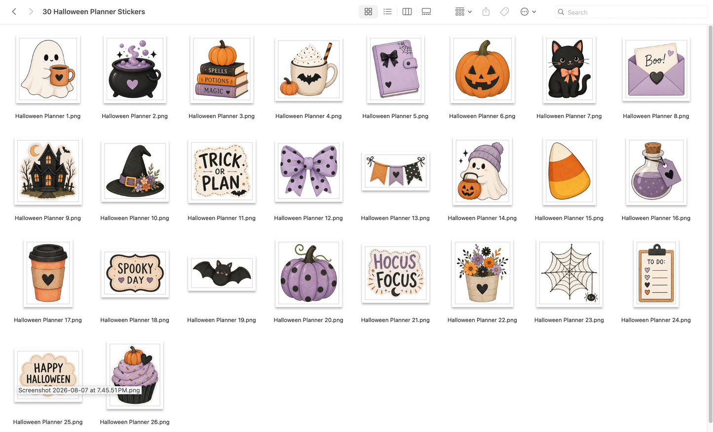Halloween Planner Stickers