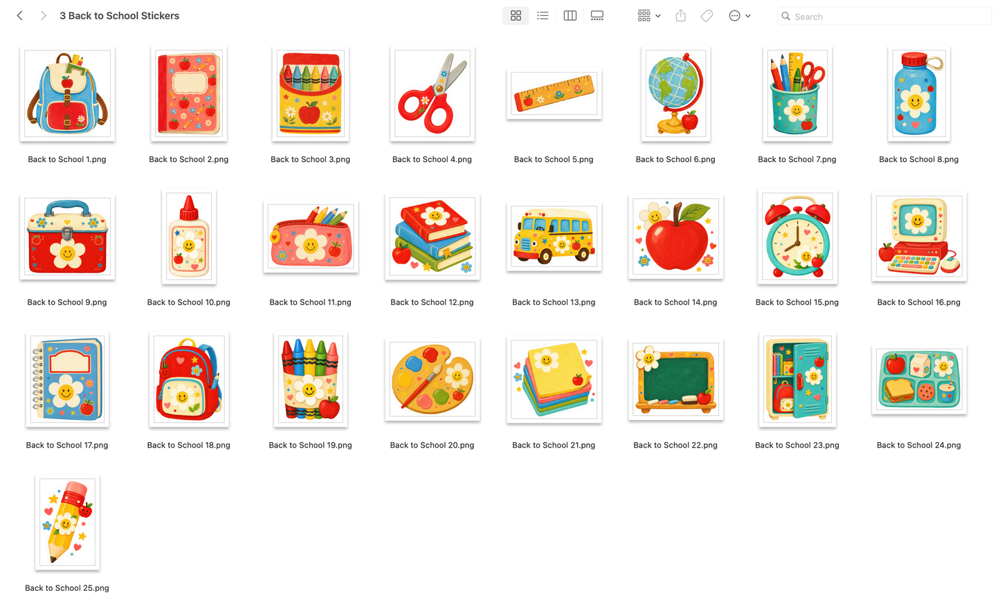 Back to School Stickers