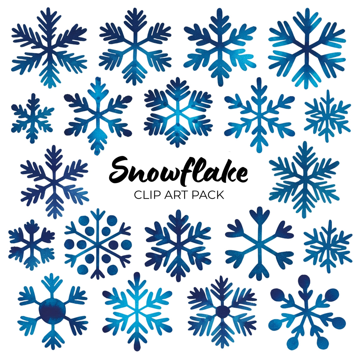 Snowflake Clipart Pack