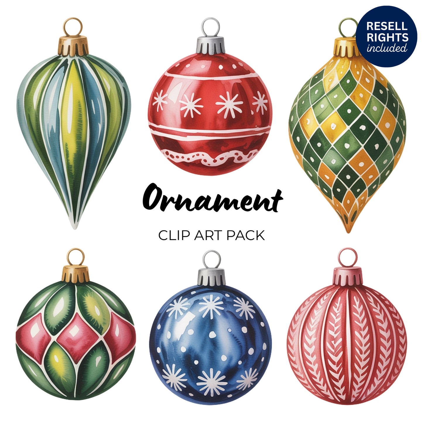 Ornament Clipart Pack | Resell Rights Included