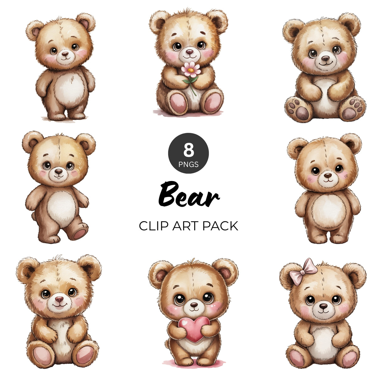 Bear Clipart Pack