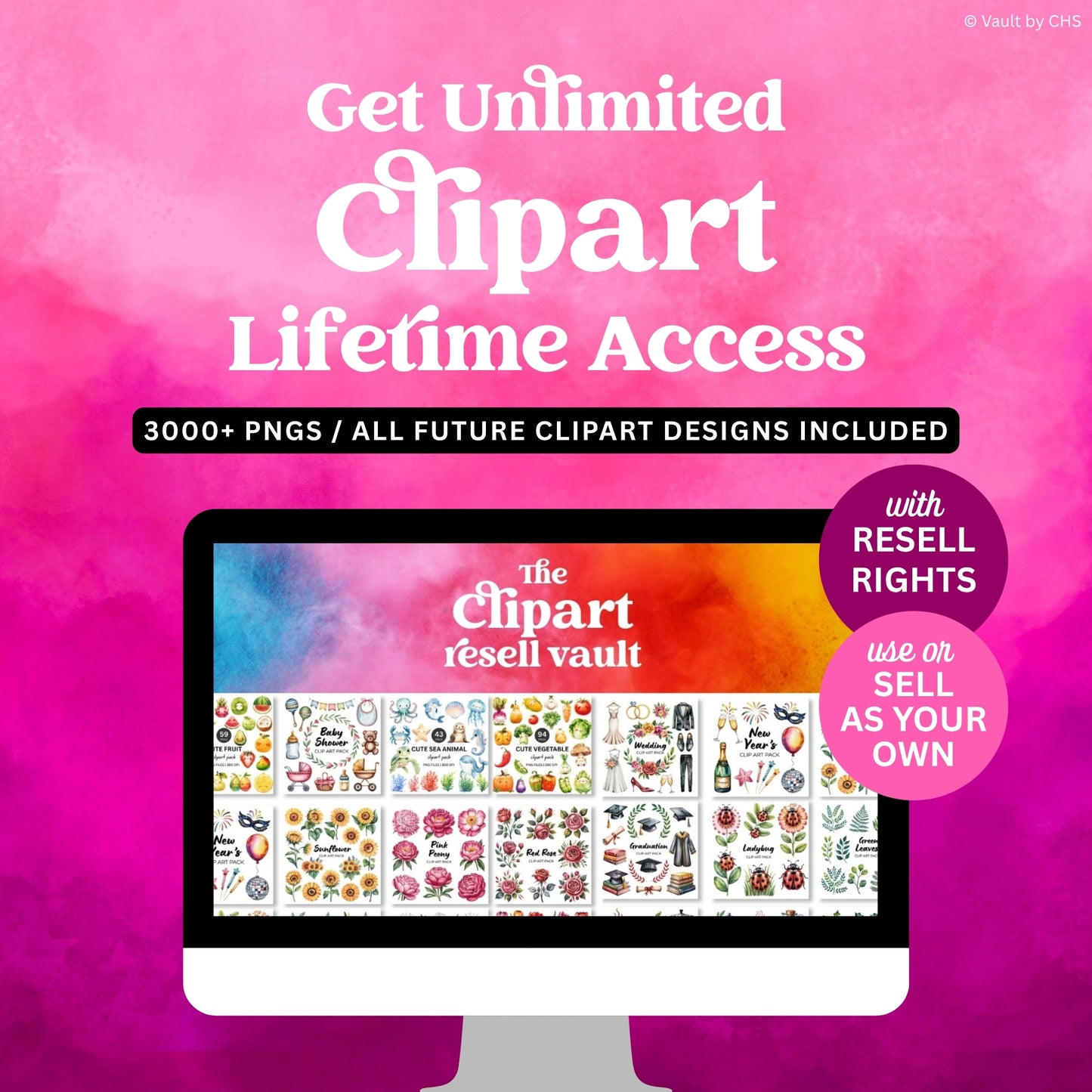 Clipart Resell Vault Lifetime Access