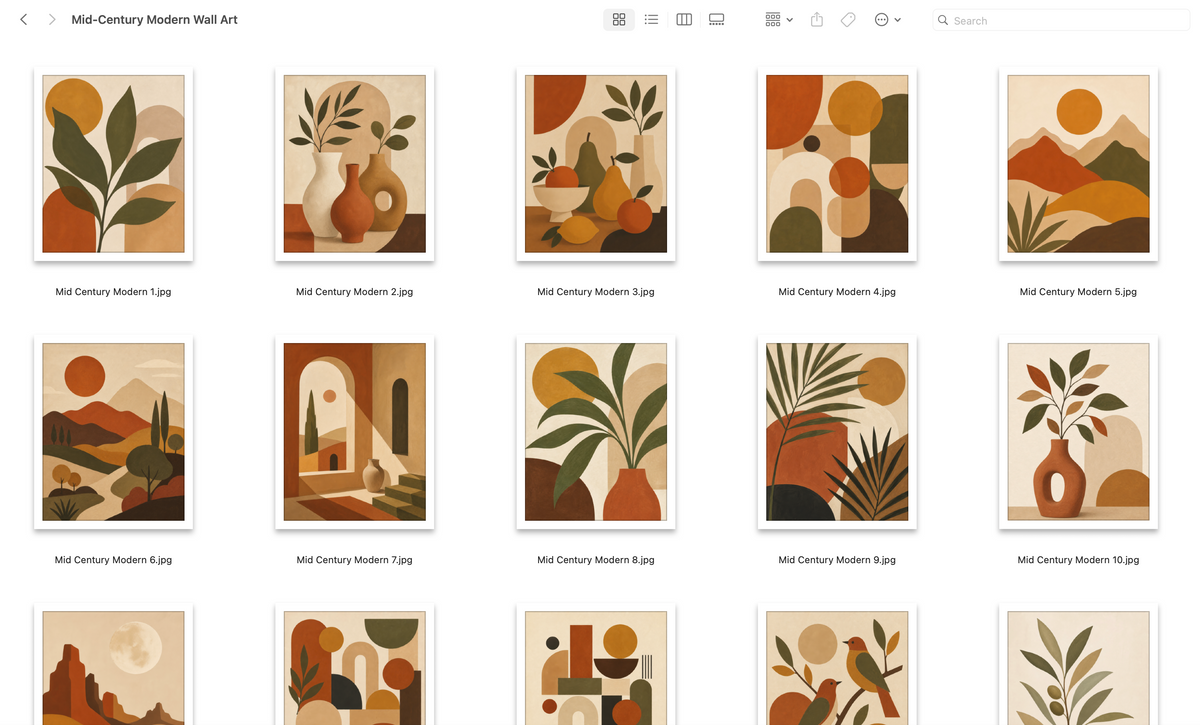 Mid-Century Modern Wall Art