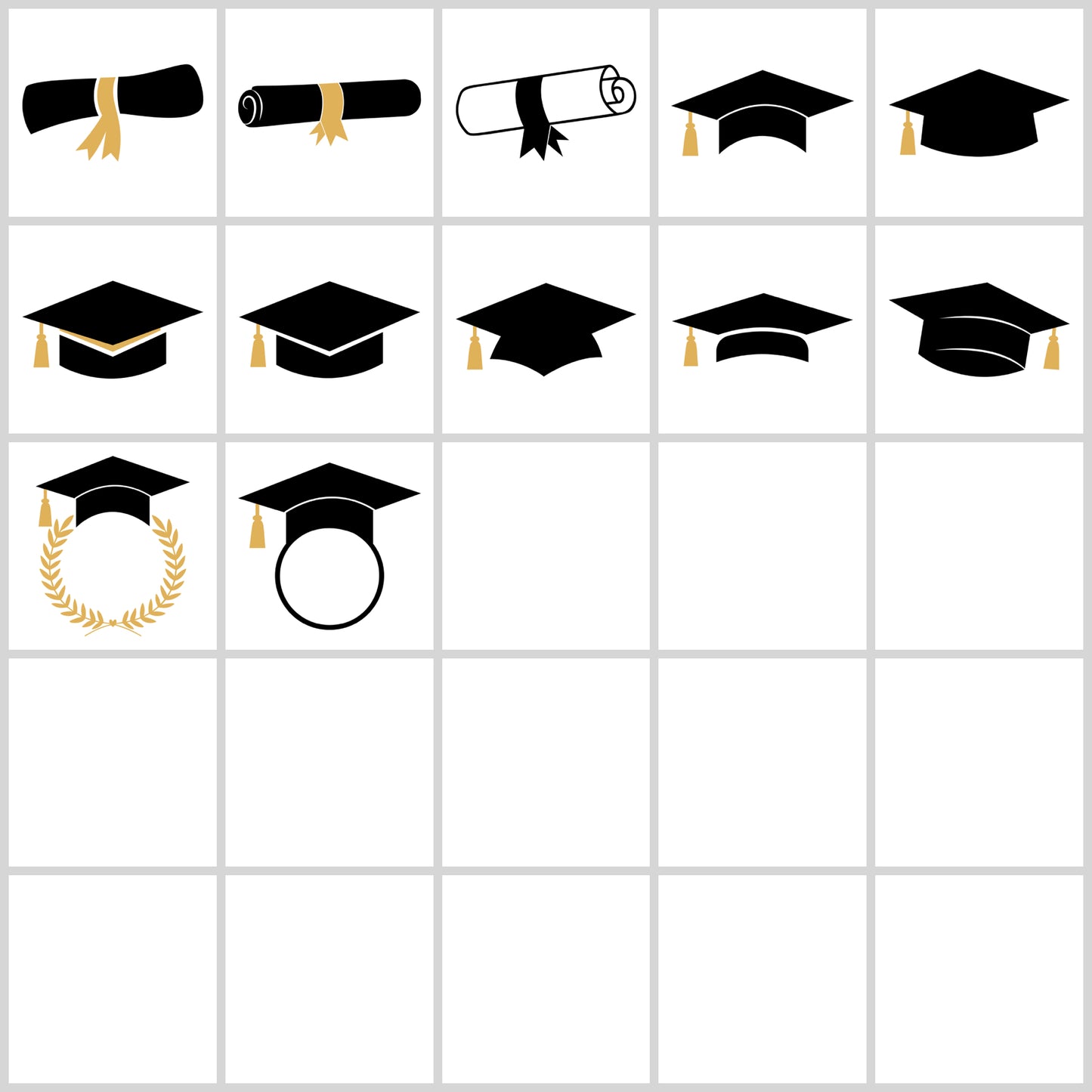 Graduation Cap SVG Bundle | Resell Rights Included