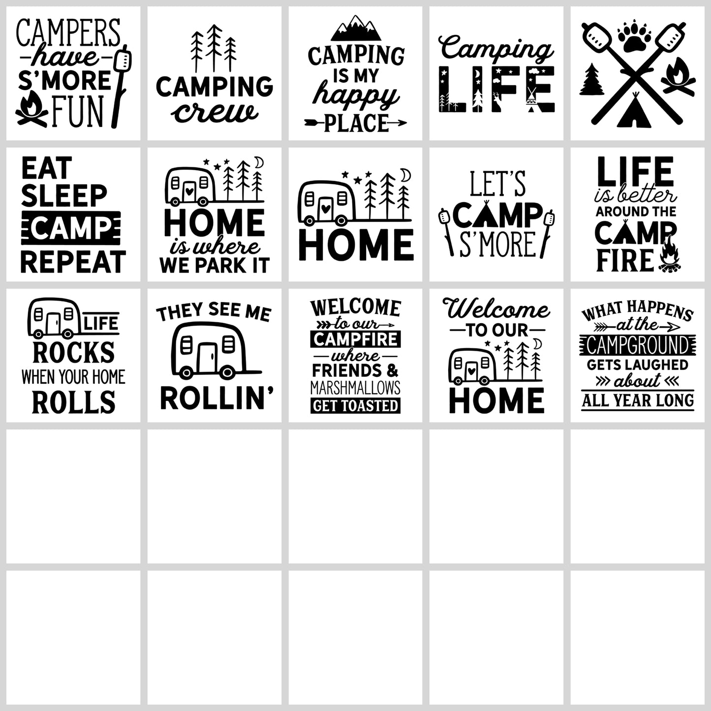 Camping SVG Bundle | Resell Rights Included