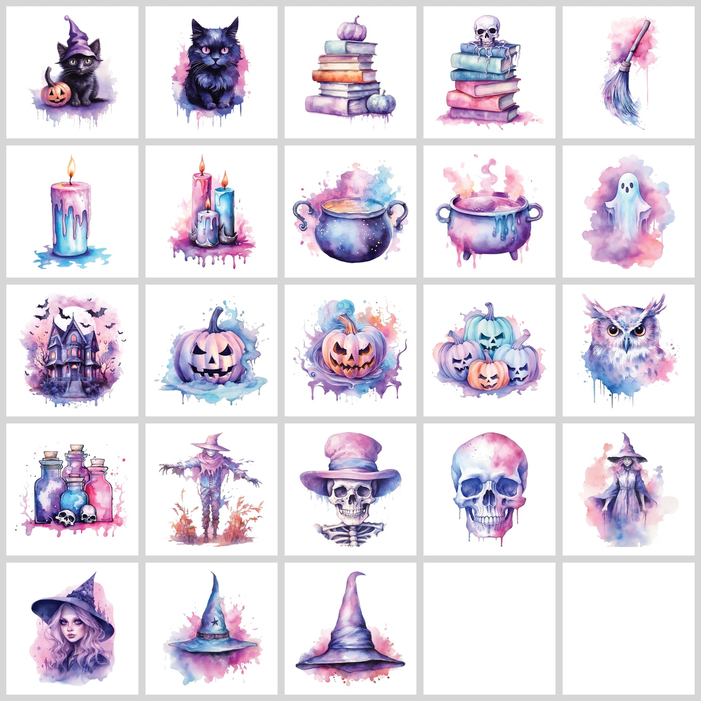 Pastel Halloween Clipart Pack | Resell Rights Included
