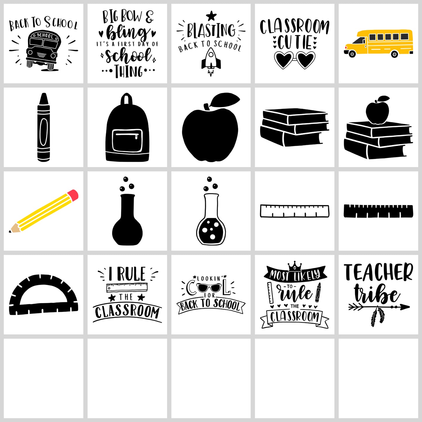 Back to School SVG Bundle | Resell Rights Included