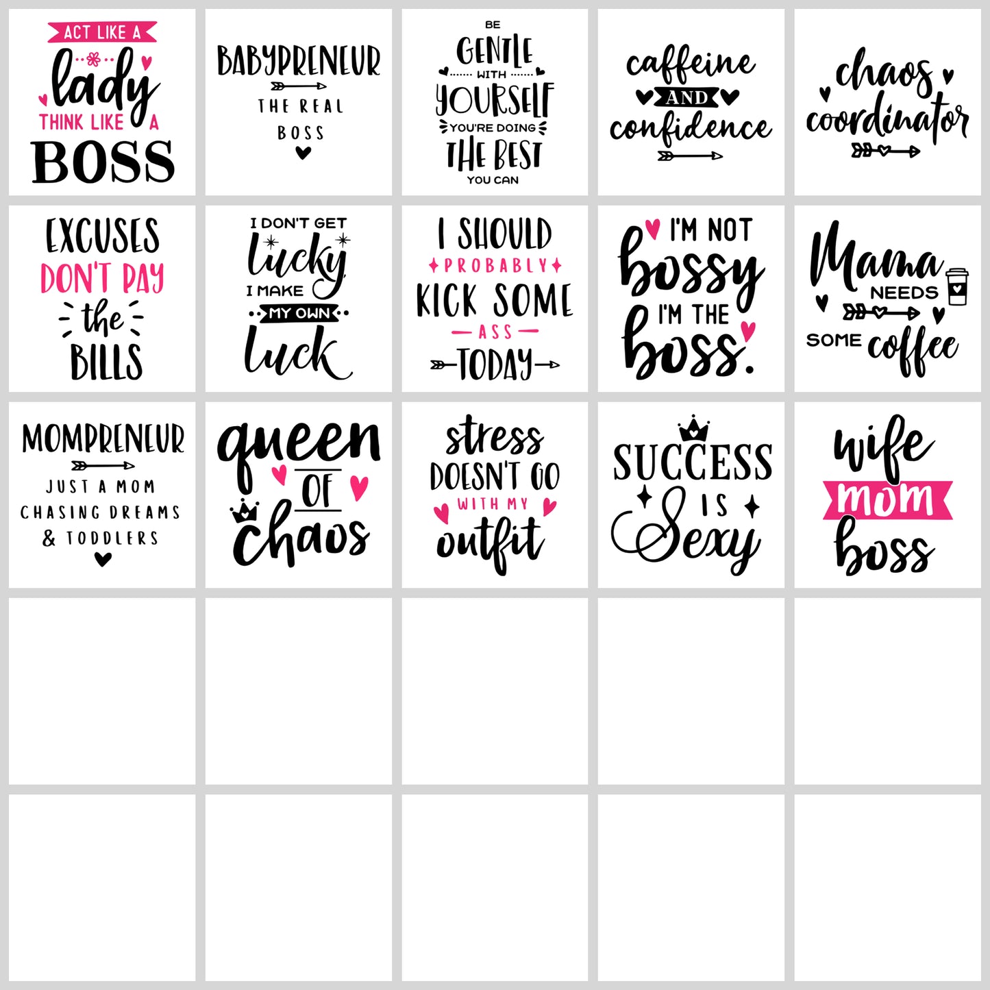 Mom Boss SVG Bundle | Resell Rights Included