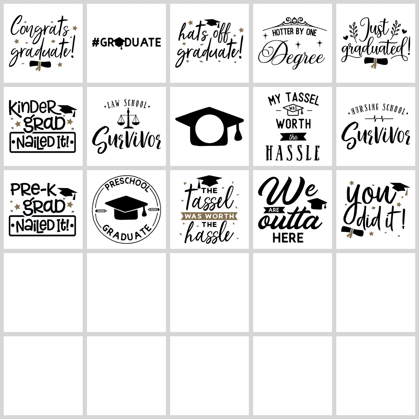 Graduation SVG Bundle | Resell Rights Included