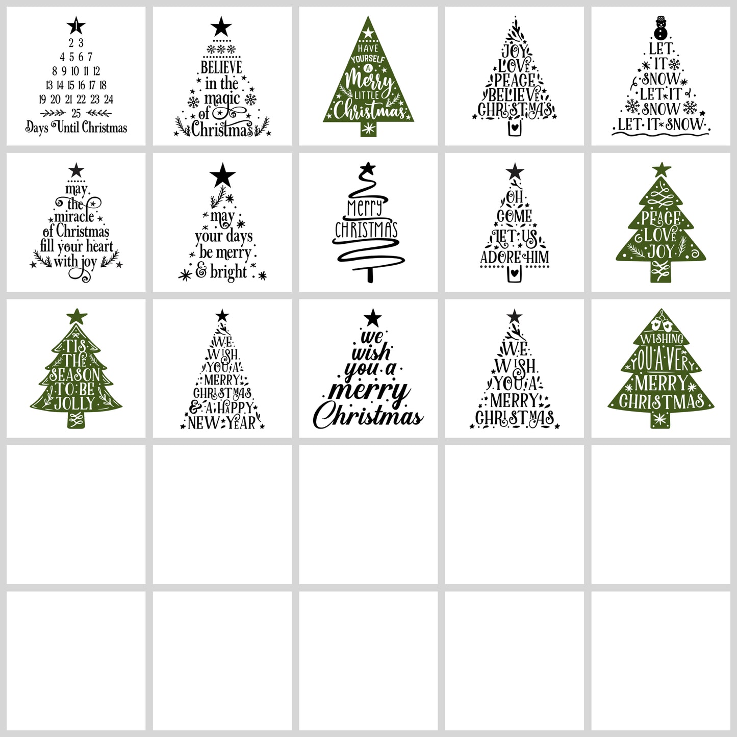 Christmas Tree Quotes SVG Bundle | Resell Rights Included