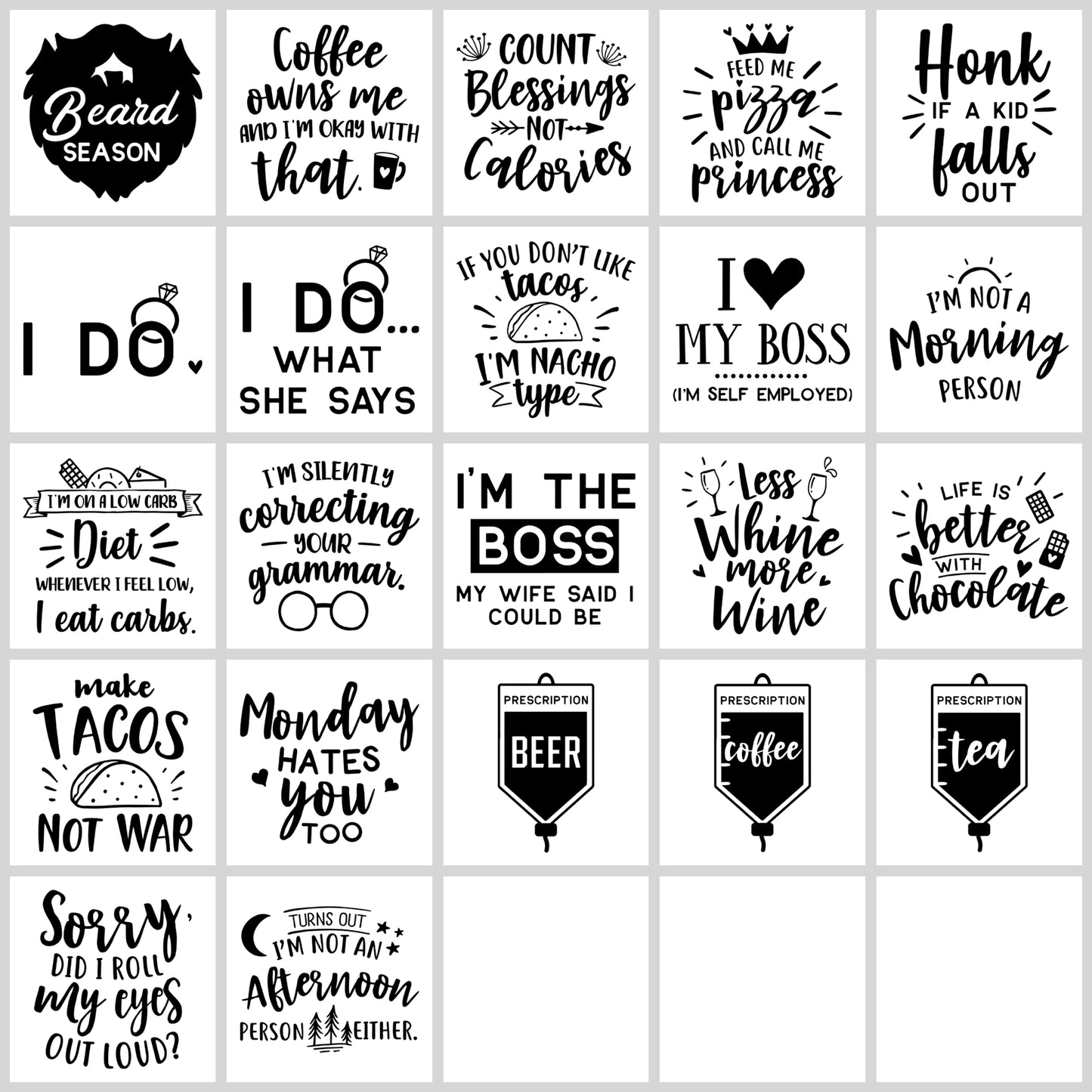 Funny Quotes SVG Bundle | Resell Rights Included