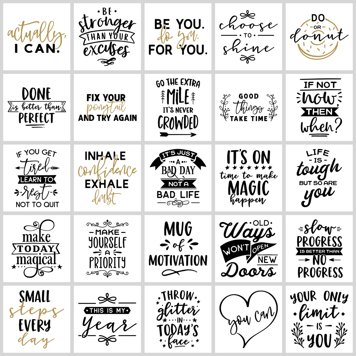 Motivational SVG Bundle | Resell Rights Included