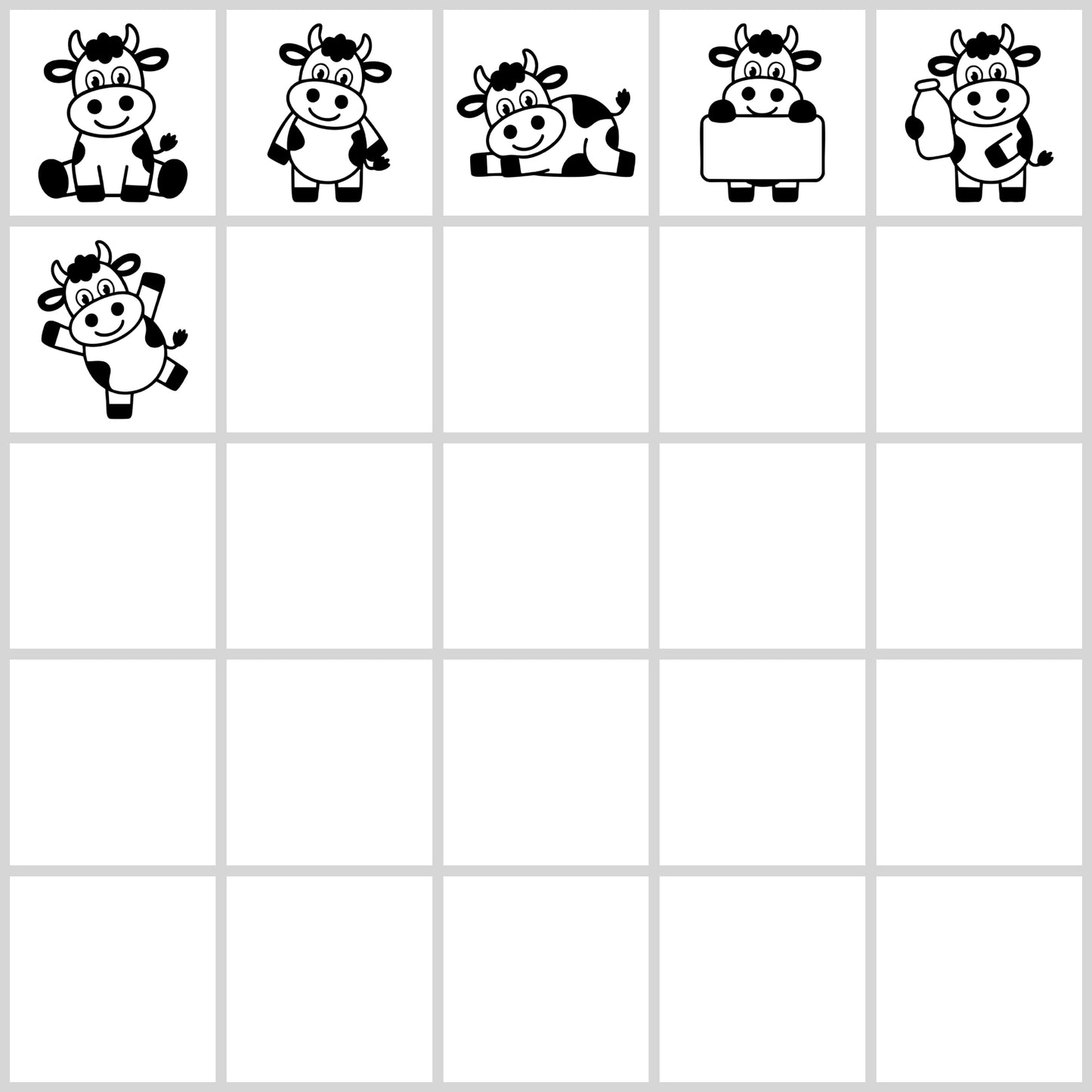 Cartoon Cow SVG Bundle | Resell Rights Included
