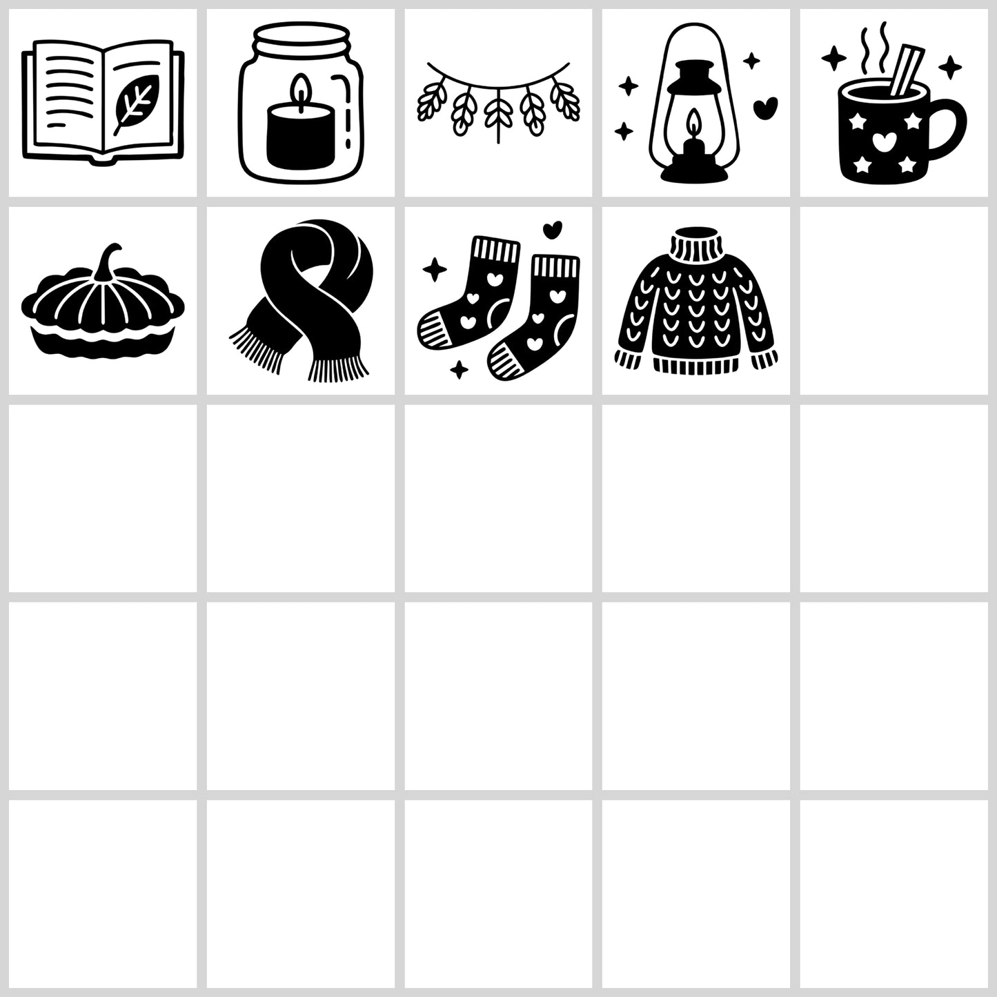 Cute Fall Item SVG Bundle | Resell Rights Included