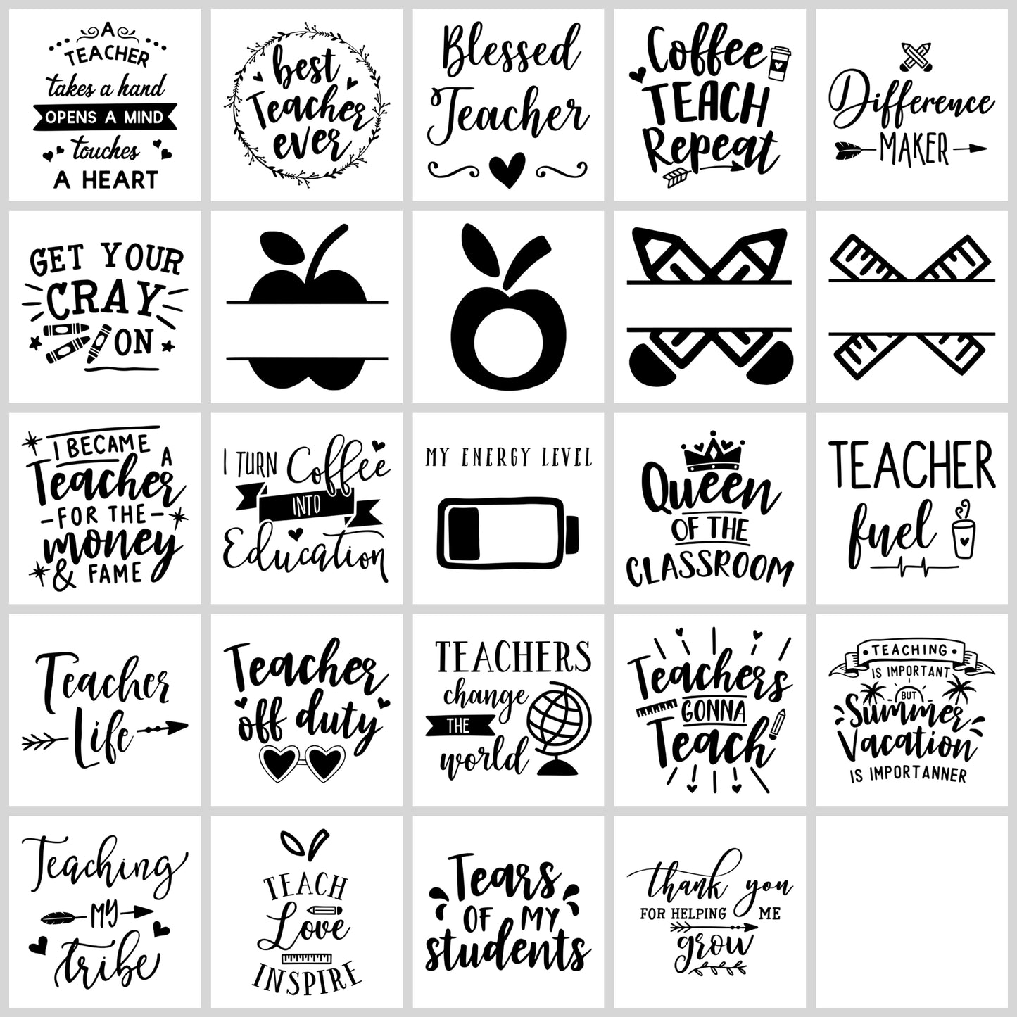 Teacher SVG Bundle | Resell Rights Included