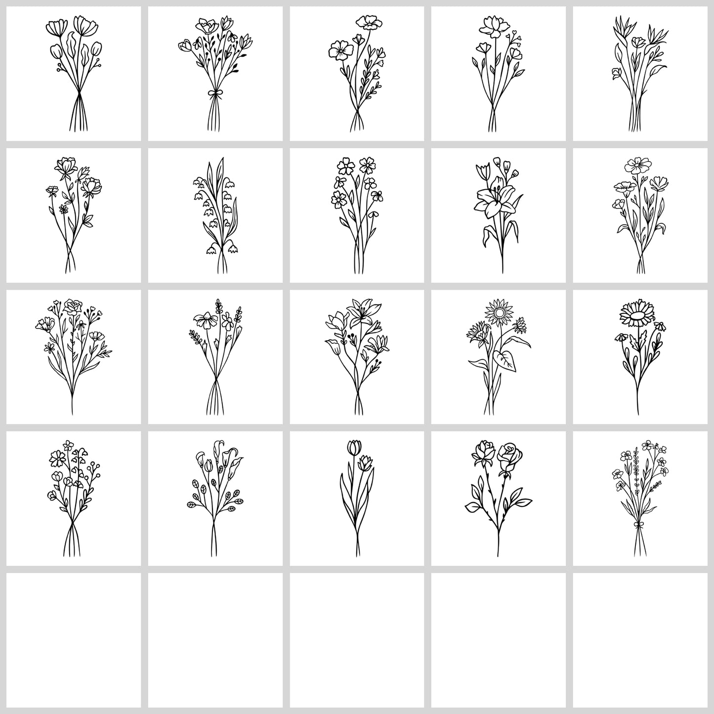 Wildflower SVG Bundle | Resell Rights Included
