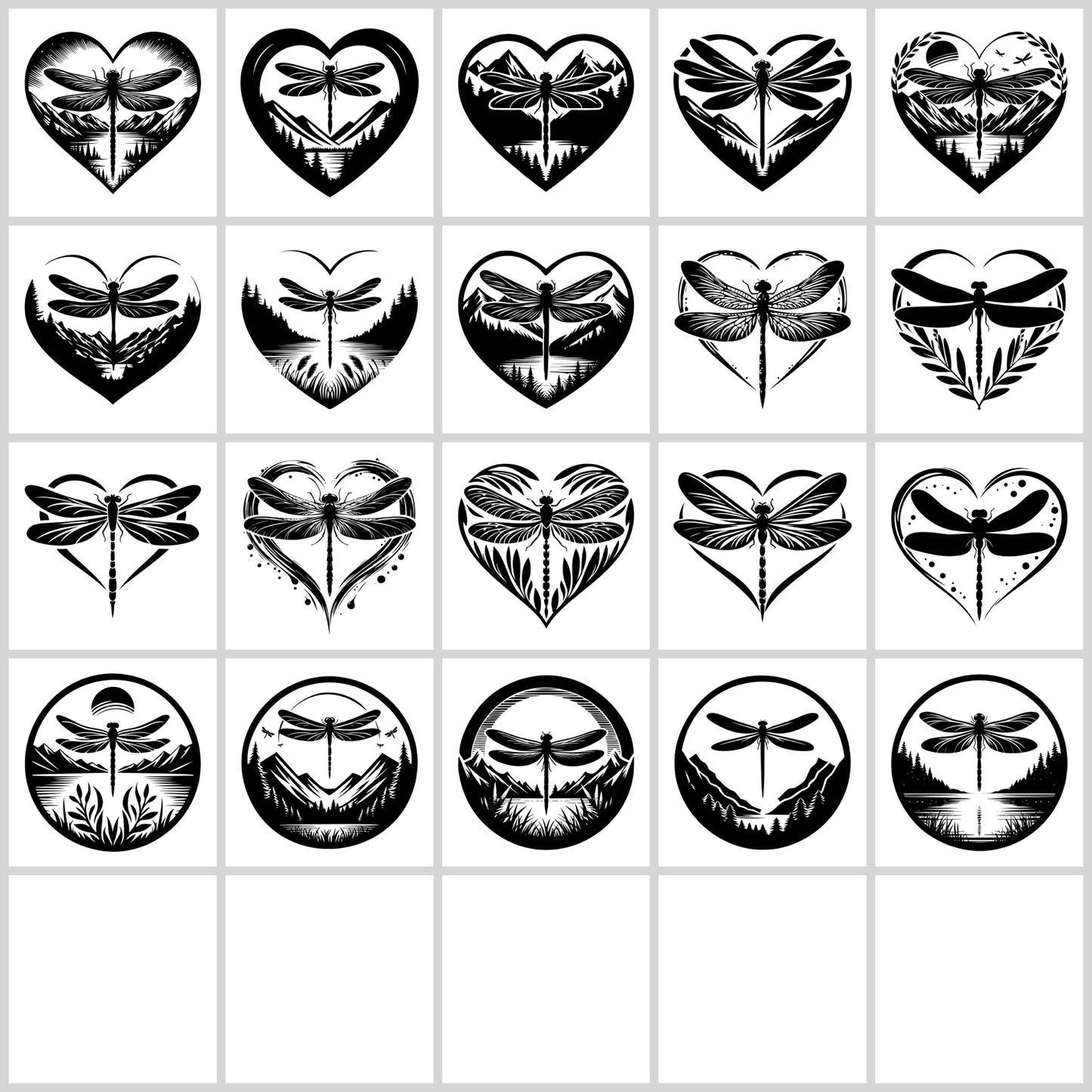 Dragonfly SVG Bundle | Resell Rights Included