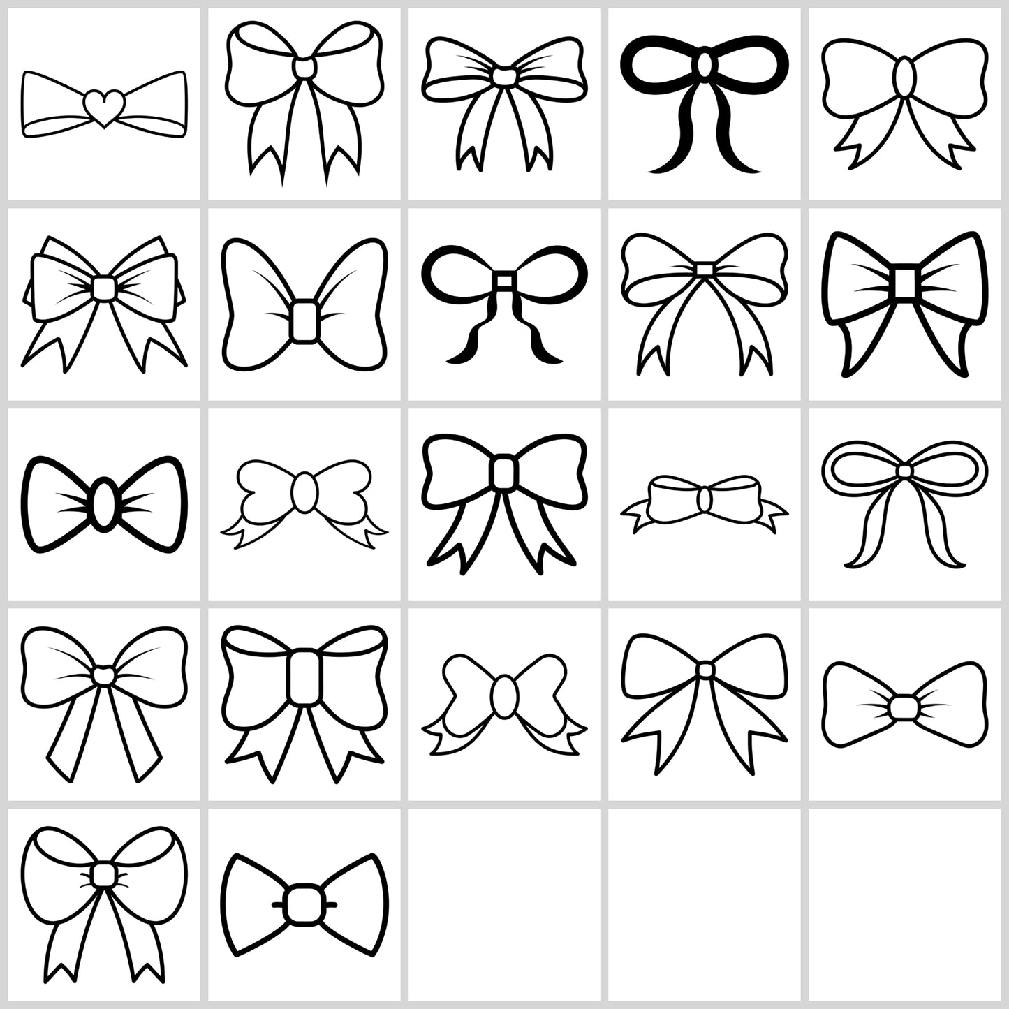Ribbon Bow SVG Bundle | Resell Rights Included