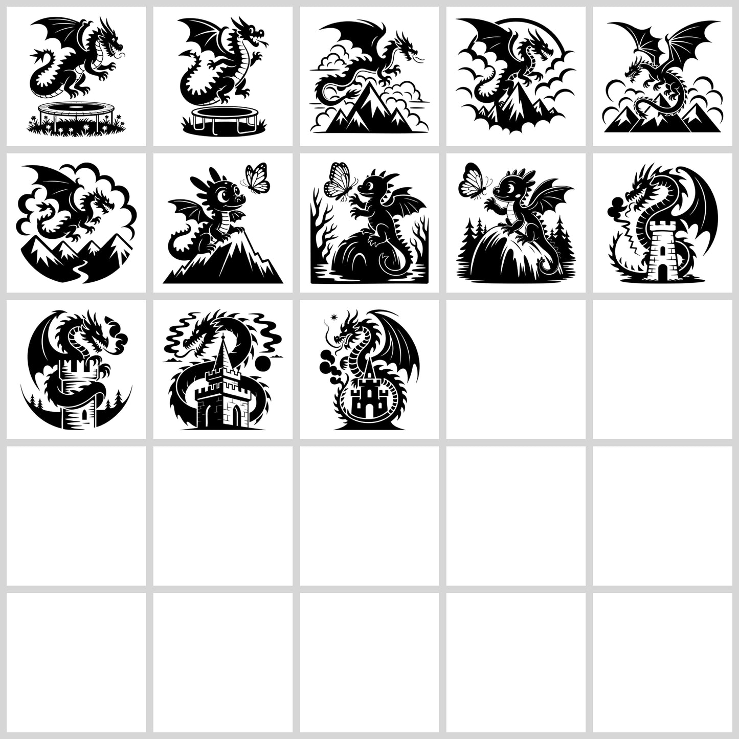 Dragon SVG Bundle | Resell Rights Included
