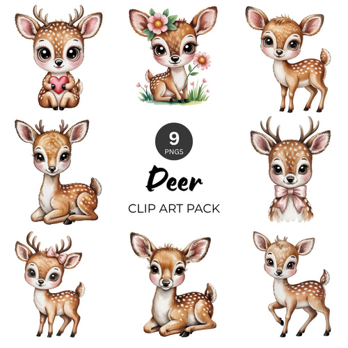 Deer Clipart Pack