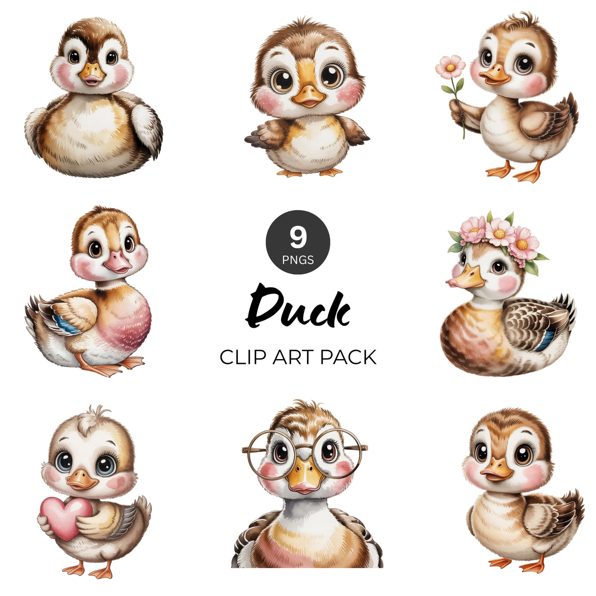 Duck Clipart Pack