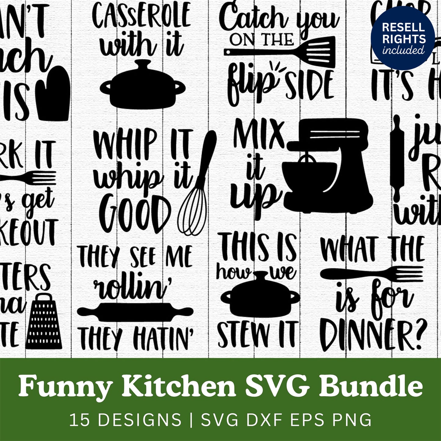 Kitchen SVG Bundle | Resell Rights Included
