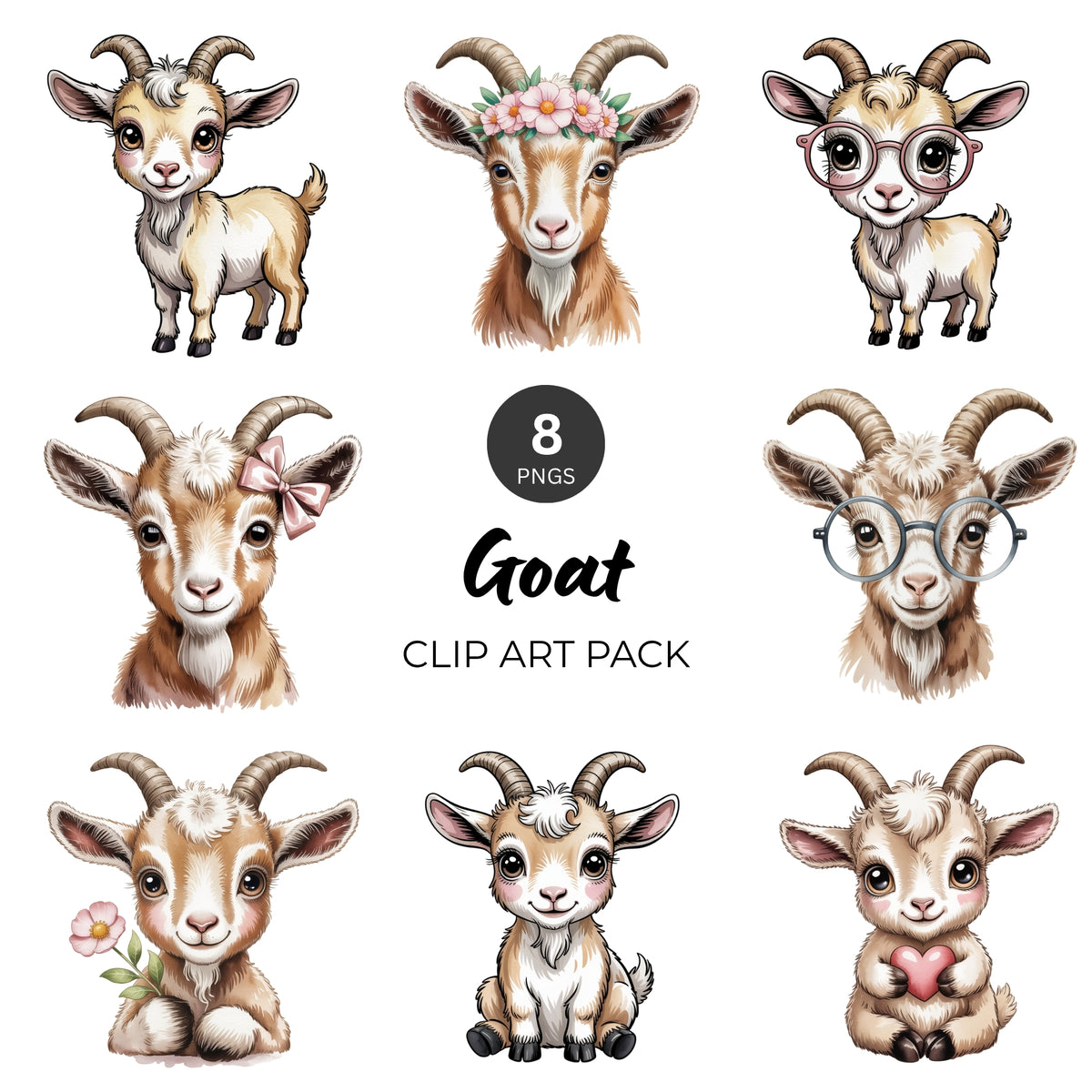 Goat Clipart Pack