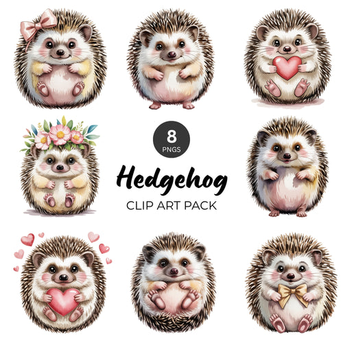 Hedgehog Clipart Pack