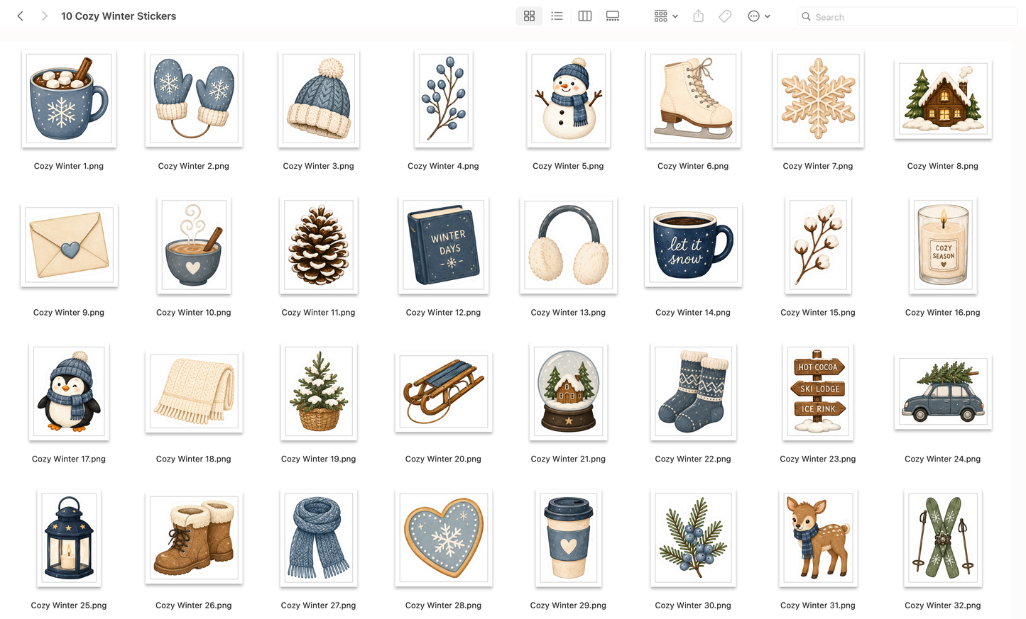 Cozy Winter Stickers