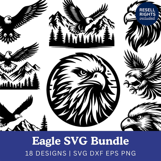 Eagle SVG Bundle | Resell Rights Included