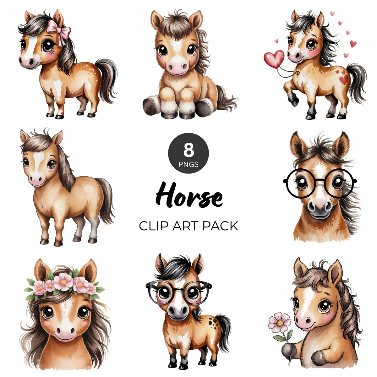 Horse Clipart Pack