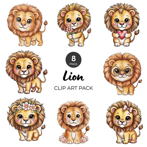 Lion Clipart Pack