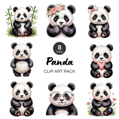 Panda Clipart Pack