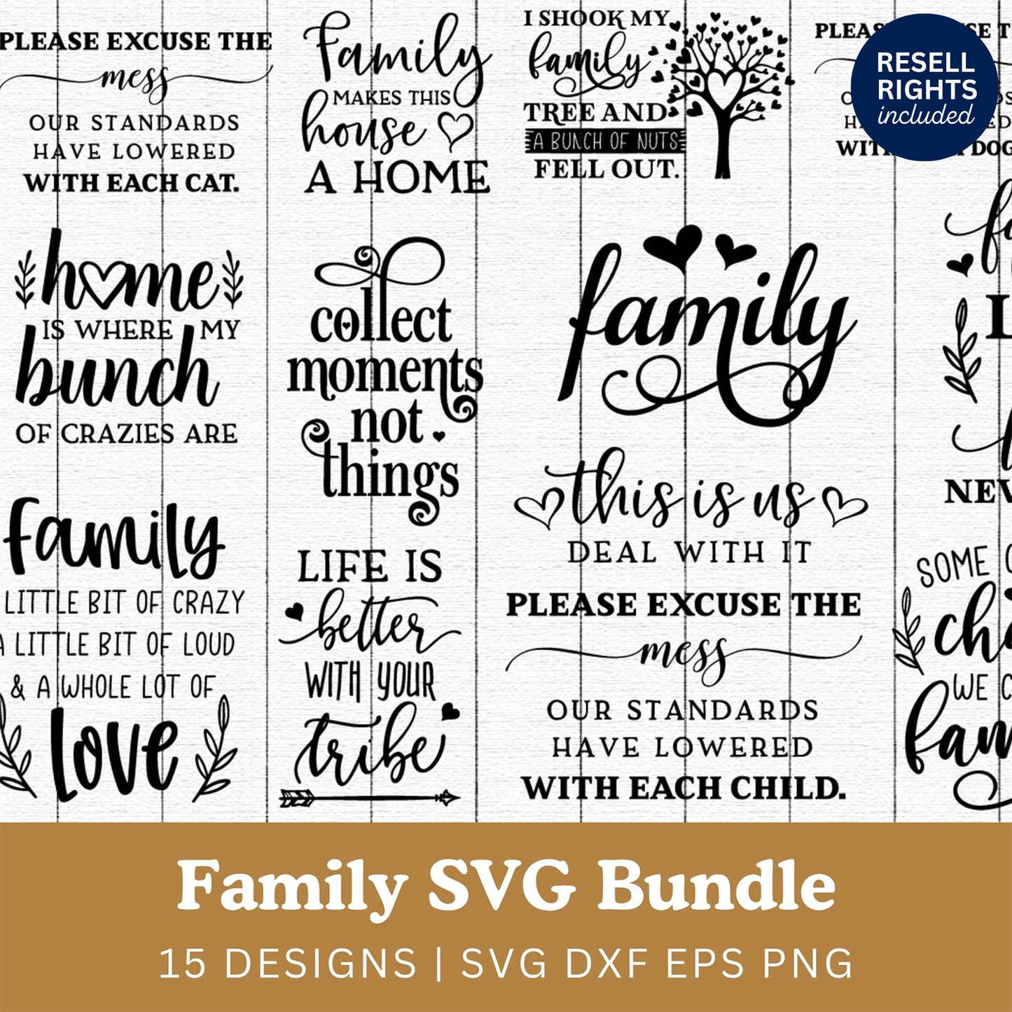 Family SVG Bundle | Resell Rights Included