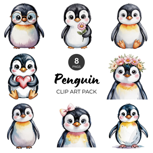 Penguin Clipart Pack