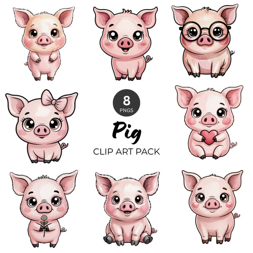Pig Clipart Pack