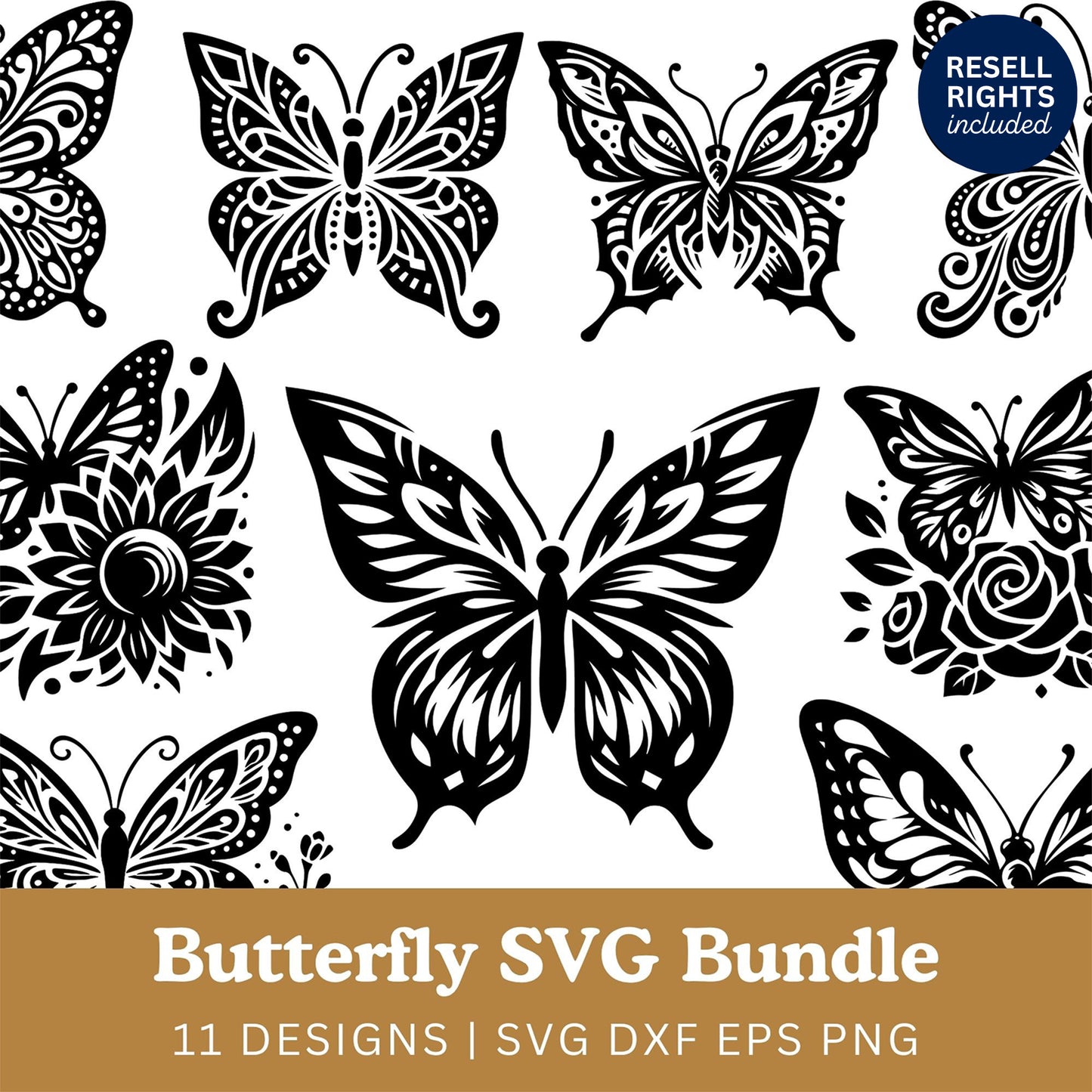 Butterfly SVG Bundle | Resell Rights Included