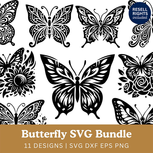 Butterfly SVG Bundle | Resell Rights Included