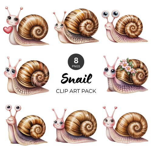 Snail Clipart Pack