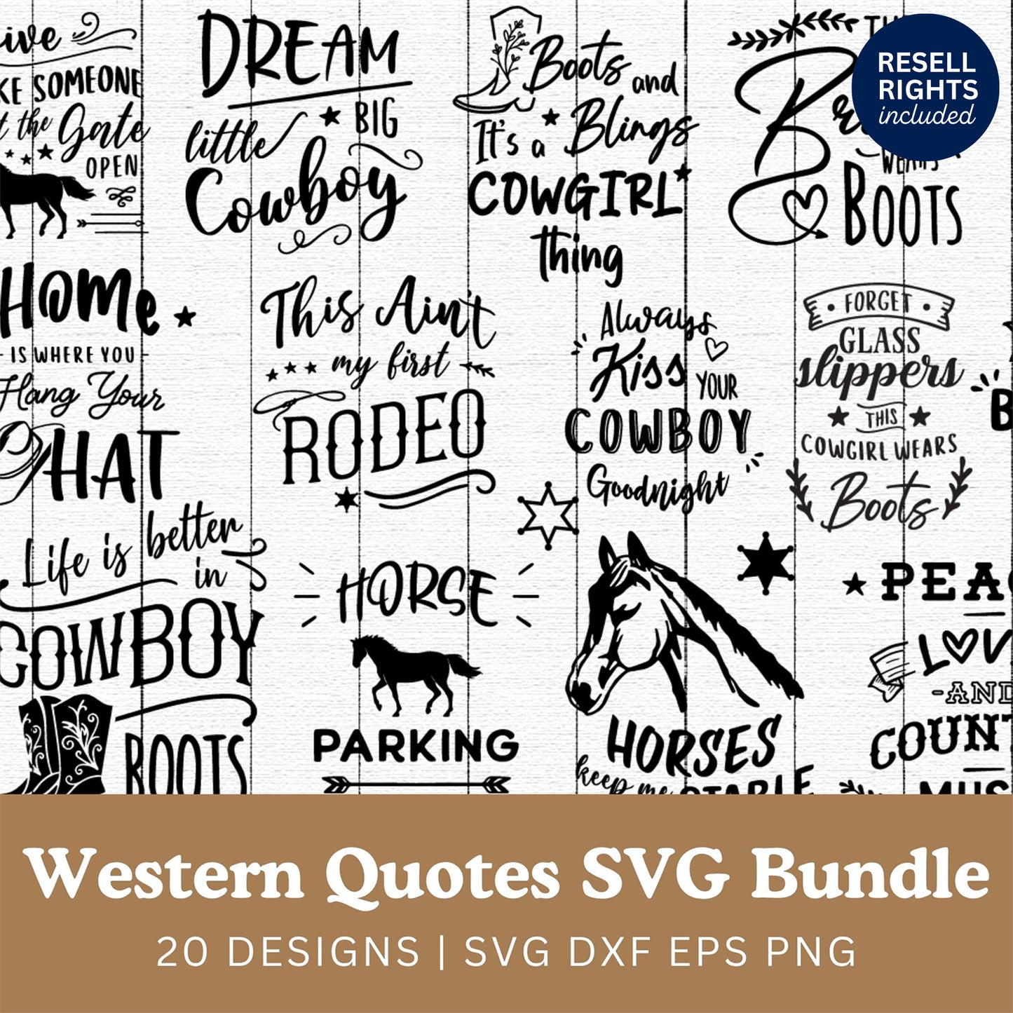 Western SVG Bundle | Resell Rights Included