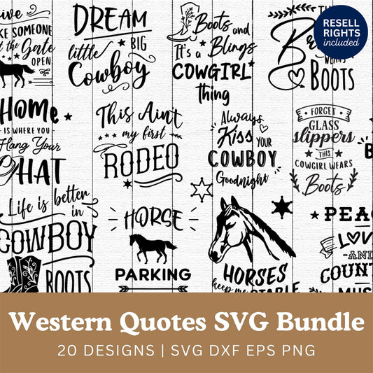 Western SVG Bundle | Resell Rights Included
