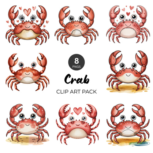 Crab Clipart Pack