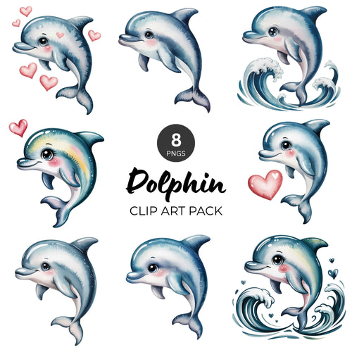 Dolphin Clipart Pack