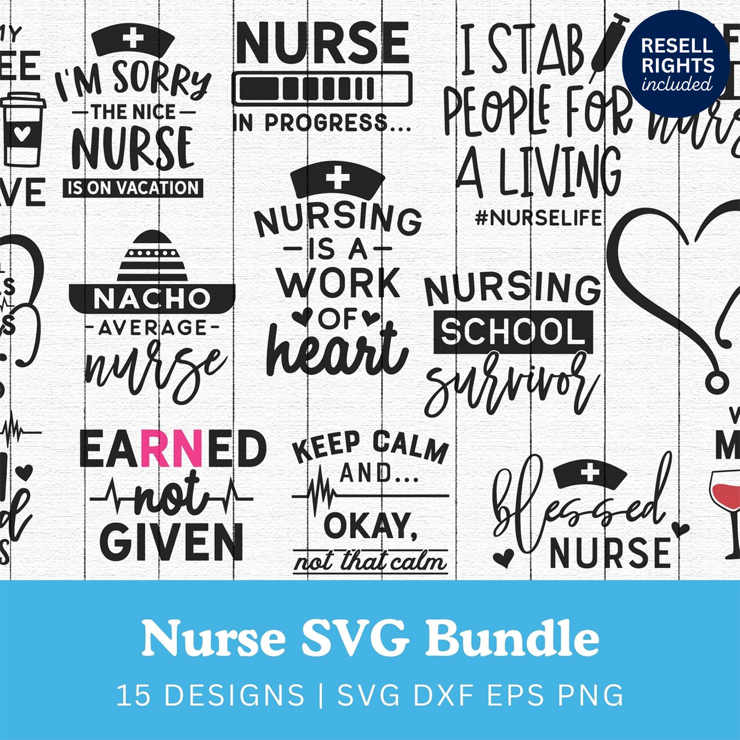 Nurse SVG Bundle | Resell Rights Included